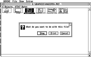 Gemini atari screenshot